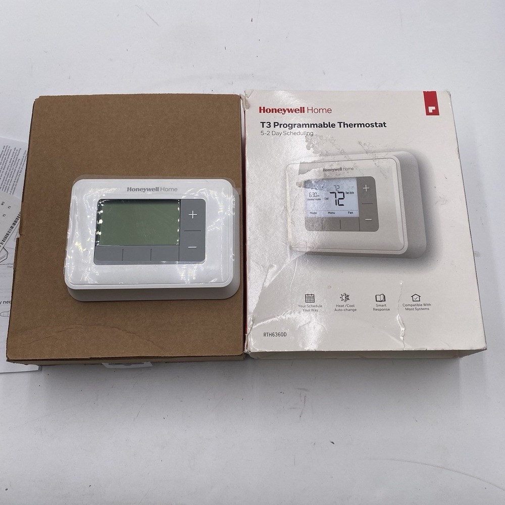 HONEYWELL‎ RTH6360 T3 5-2 DAY PROGRAMMABLE THERMOSTAT FOR PARTS ONLY SEE PICS